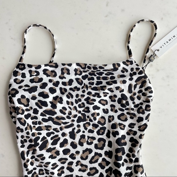 NWT Vitamin A Jenna One-Piece Swimsuit in Wildcat Leopard Prints - Picture 6 of 9